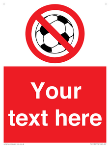 Custom No Ball Games Sign